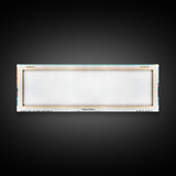 Hampton Virginia Panoramic Painting, Mid Century Modern Framed Canvas Print, Retro Pop Art Travel Poster, Office Wall Decor