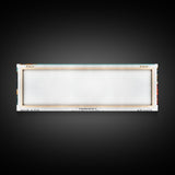 Fontana California Panoramic Painting, Framed Canvas Print, Mid Century Modern Wall Art, Retro Pop Art Travel Poster, Living Room Decor, City Art