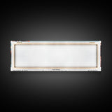 Fort Wayne Indiana Panoramic Painting, Framed Canvas Print, Mid Century Modern Wall Art, Retro Pop Art Travel Poster, Office Decor, City Art