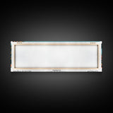 Hialeah Florida Panoramic Wall Art, Framed Canvas Print, Mid Century Modern Style, Retro Pop Art Travel Poster, Living Room Art, Cityscape Decor, Office Wall Art