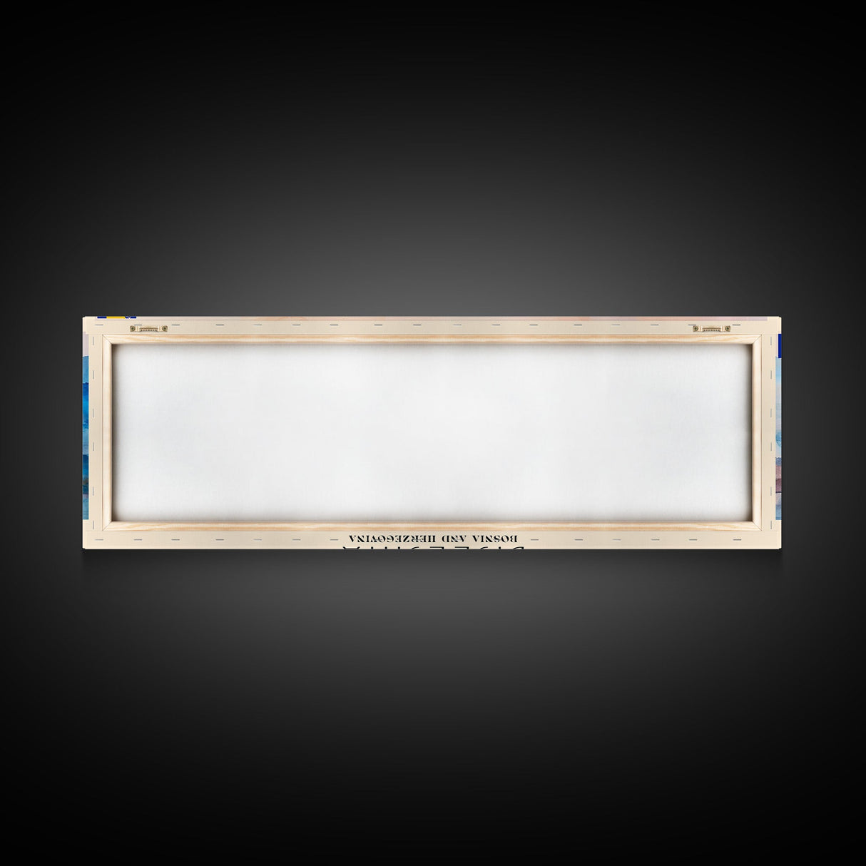 Bijeljina Bosnia Panoramic Travel Poster, Framed Canvas Print or Metal Wall Art, Travel Art, Home Decor, Panoramic Painting, Midcentury Art