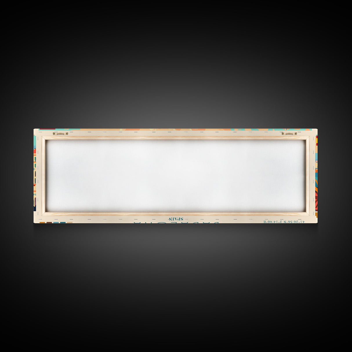 Badalona Spain Travel Print Wall Art, Panoramic City Art, Travel Art, Wall Decor, Vacation Gift, Framed Canvas Print Or Metal Art