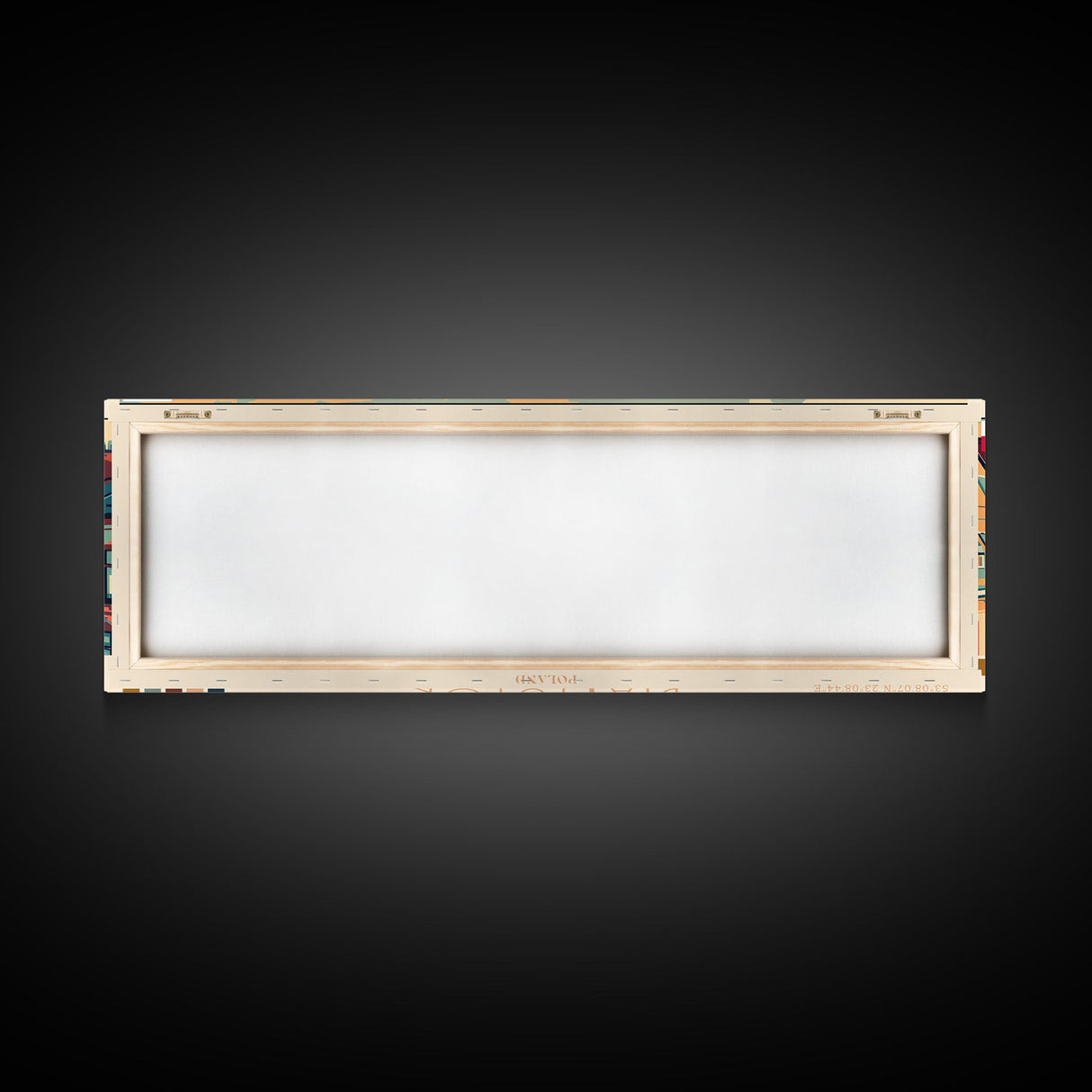 Bialystok Poland Panoramic Travel Poster, Framed Canvas Print or Metal Wall Art, Travel Art, Home Decor, Panoramic Painting, Midcentury Art