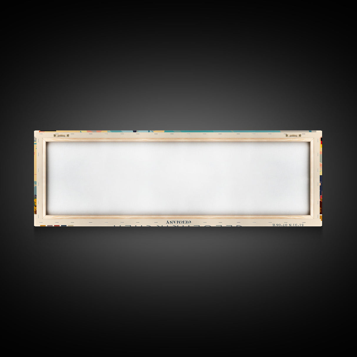 Gelsenkirchen Germany Panoramic Travel Poster, Framed Canvas Print or Metal Wall Art, Travel Art, Home Decor, Panoramic Painting, Midcentury Art