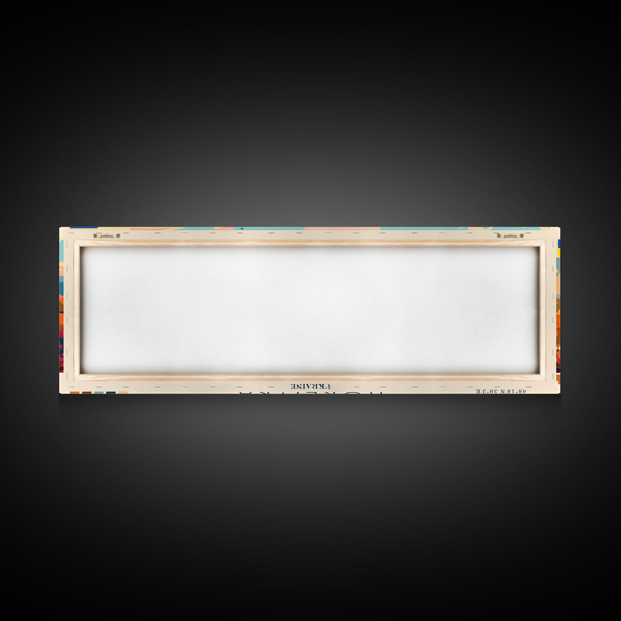 Horlivka Ukraine Wall Art, Panoramic Travel Poster, Panoramic Framed Canvas Print, City Wall Art, Wall Hanging Home Decor, Travel Art