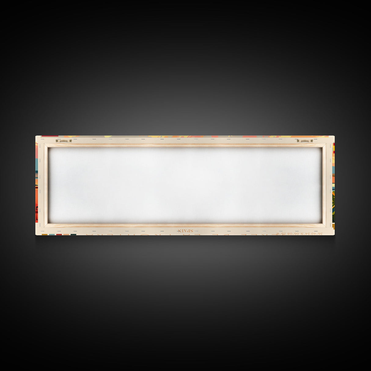 Jerez D eLa Frontera Spain Panoramic Travel Poster, Framed Canvas Print or Metal Wall Art, Travel Art, Home Decor, Panoramic Painting, Midcentury Art