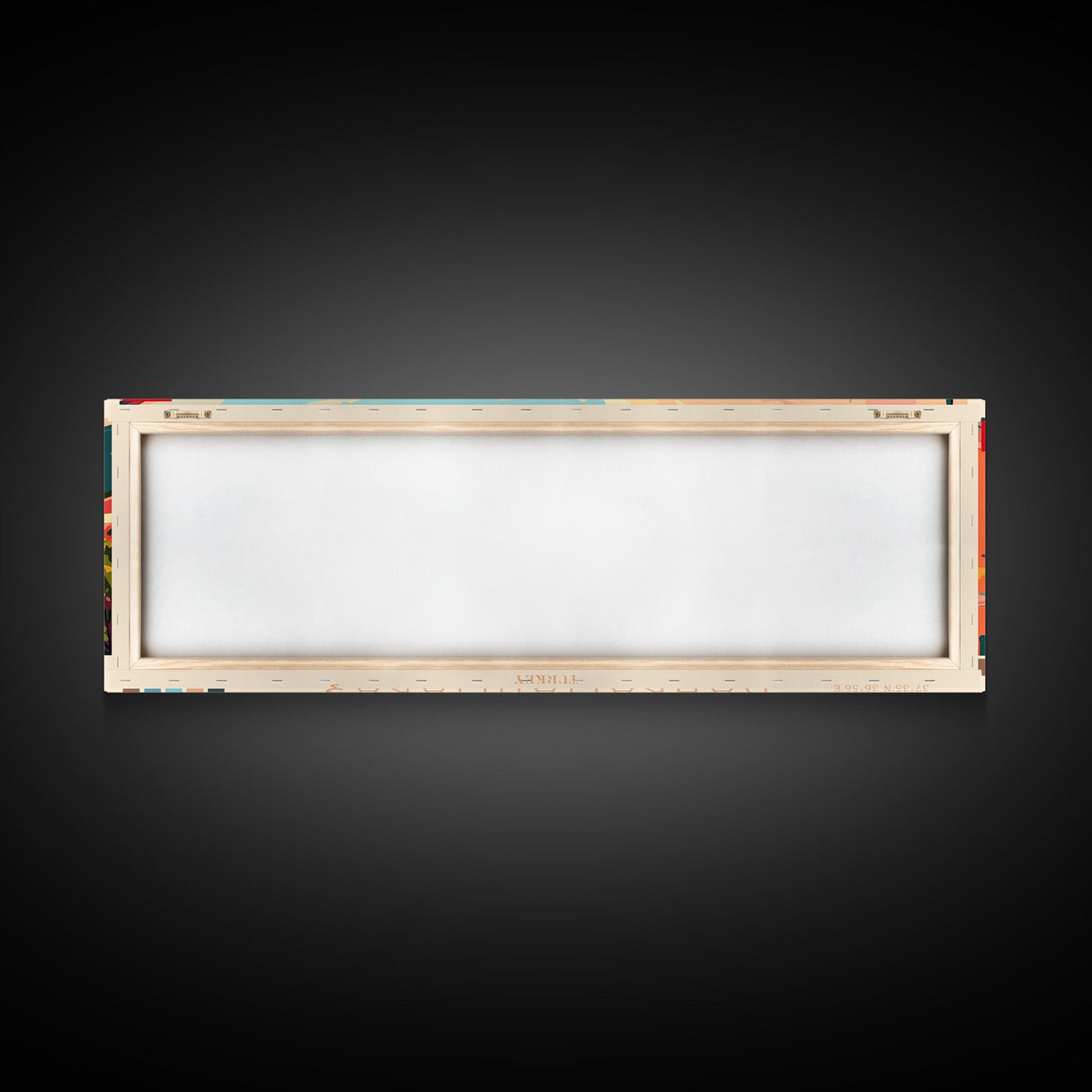 Kahramanmaras Turkey Panoramic Travel Poster, Framed Canvas Print or Metal Wall Art, Travel Art, Home Decor, Panoramic Painting, Midcentury Art