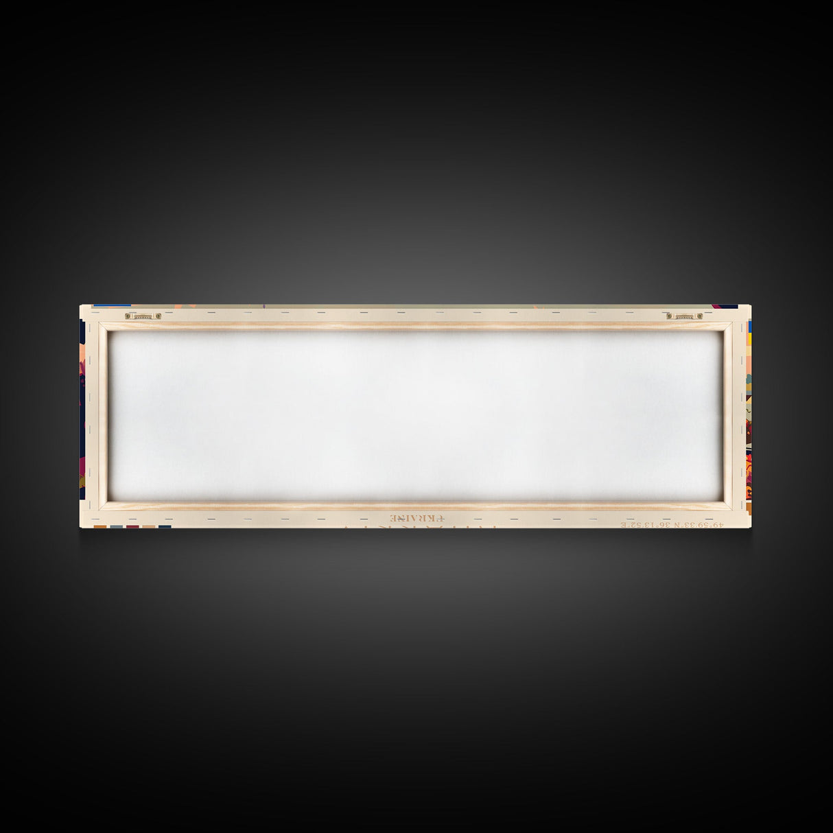 Kharkiv Ukraine Panoramic Travel Poster, Framed Canvas Print or Metal Wall Art, Travel Art, Home Decor, Panoramic Painting, Midcentury Art