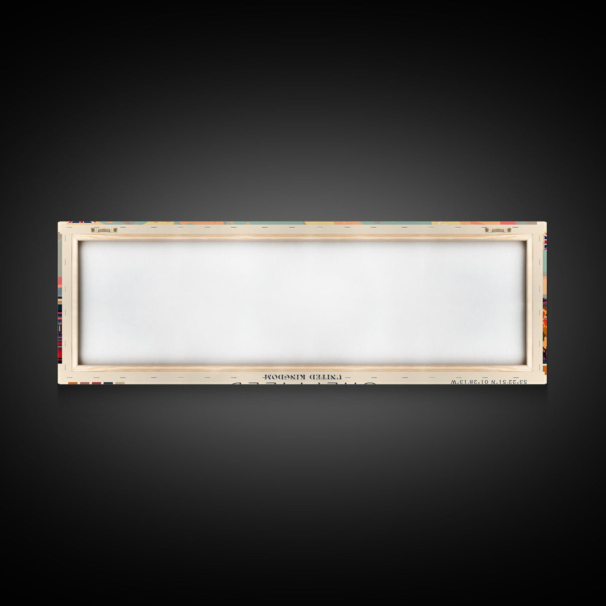 Sheffield United Kingdom Wall Art, Panoramic Travel Poster, Panoramic Framed Canvas Print, City Wall Art, Wall Hanging Home Decor, Travel Art