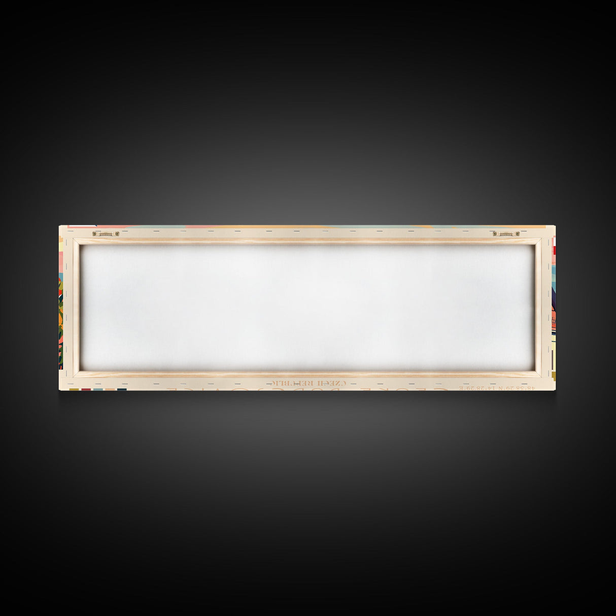 Ceske Budejovice Czech Wall Art, Panoramic Travel Poster, Panoramic Framed Canvas Print, City Wall Art, Wall Hanging Home Decor, Travel Art