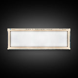 Avalanche Lake Montana Panoramic Framed Canvas Print, Lake House Art, Boho Decor, Travel Poster, Nature Wall Art, Serene Scene