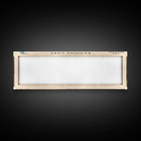 Banning Lake Indiana Framed Canvas Print, Lake House Decor, Panoramic Scenic Painting, Travel Poster, Rustic Art, Nature Wall Art