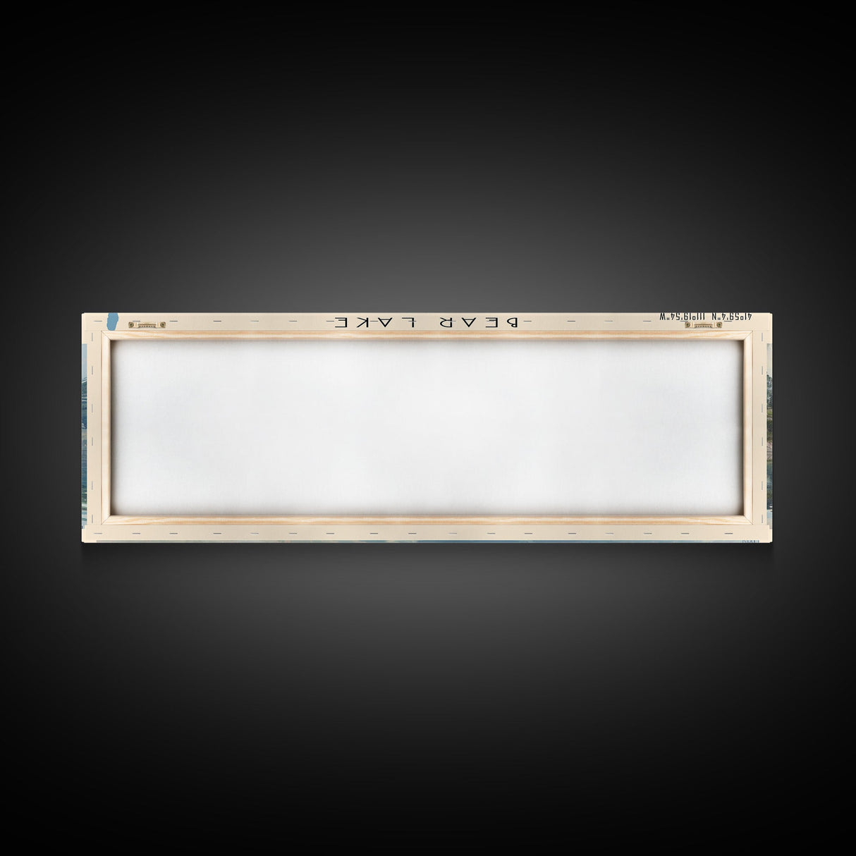 Bear Lake Panoramic Framed Canvas Print, Lake House Decor, Scenic View, Travel Poster, Minimalist Art, Home Decoration
