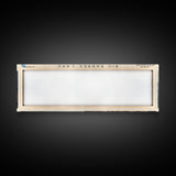 Big Barbee Lake Indiana Framed Canvas Print, Panoramic Lake House Art, Scenic Painting, Travel Poster, Rustic Decor, Nature Scene