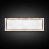 Big Spirit Lake Iowa Framed Canvas Print, Panoramic Lake House Decor, Scenic View, Travel Poster, Rustic Art, Lake Painting