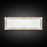 Big Trout Lake Framed Canvas Print, Lake House Art, Panoramic Scenic View, Travel Poster, Minimalist Wall Art, Lake Painting