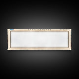 Bradley Lake Wyoming Framed Canvas Print, Panoramic Lake House Decor, Wall Art, Travel Poster, Rustic Lake Painting, Nature Art