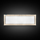 Buffalo Lake Framed Canvas Print, Panoramic Lake House Decor, Wall Art, Travel Poster, Modern Lake Painting, Nature Art