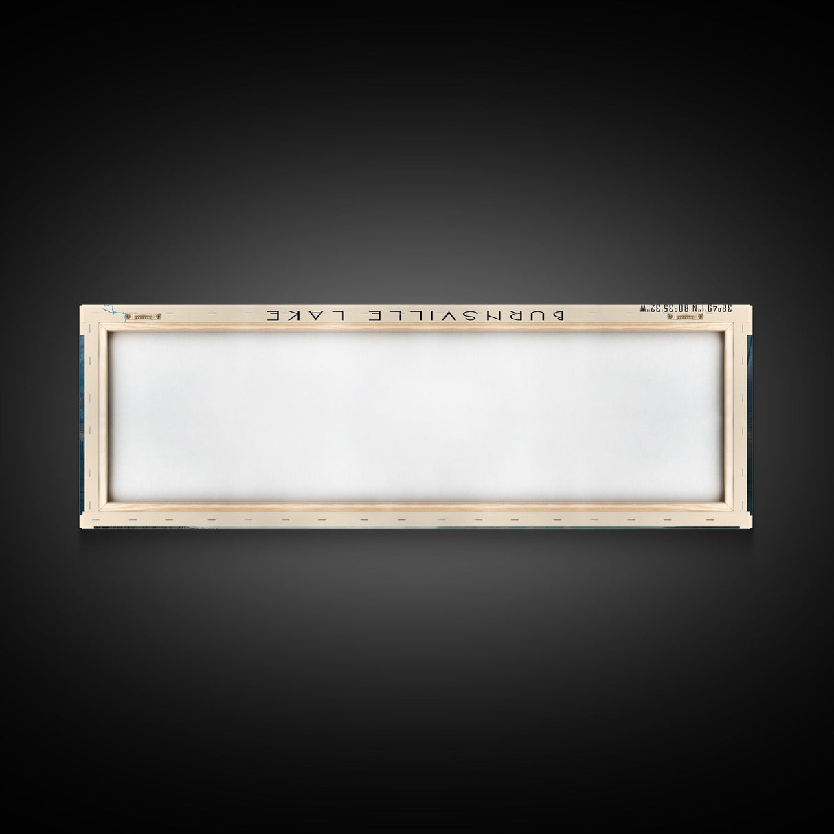 Burnsville Lake West Virginia Framed Canvas Print, Panoramic Lake House Decor, Wall Art, Travel Poster, Modern Lake Painting, Nature Art