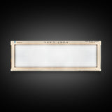 Burt Lake Michigan Framed Canvas Print, Panoramic Lake House Decor, Wall Art, Travel Poster, Rustic Lake Painting, Nature Art