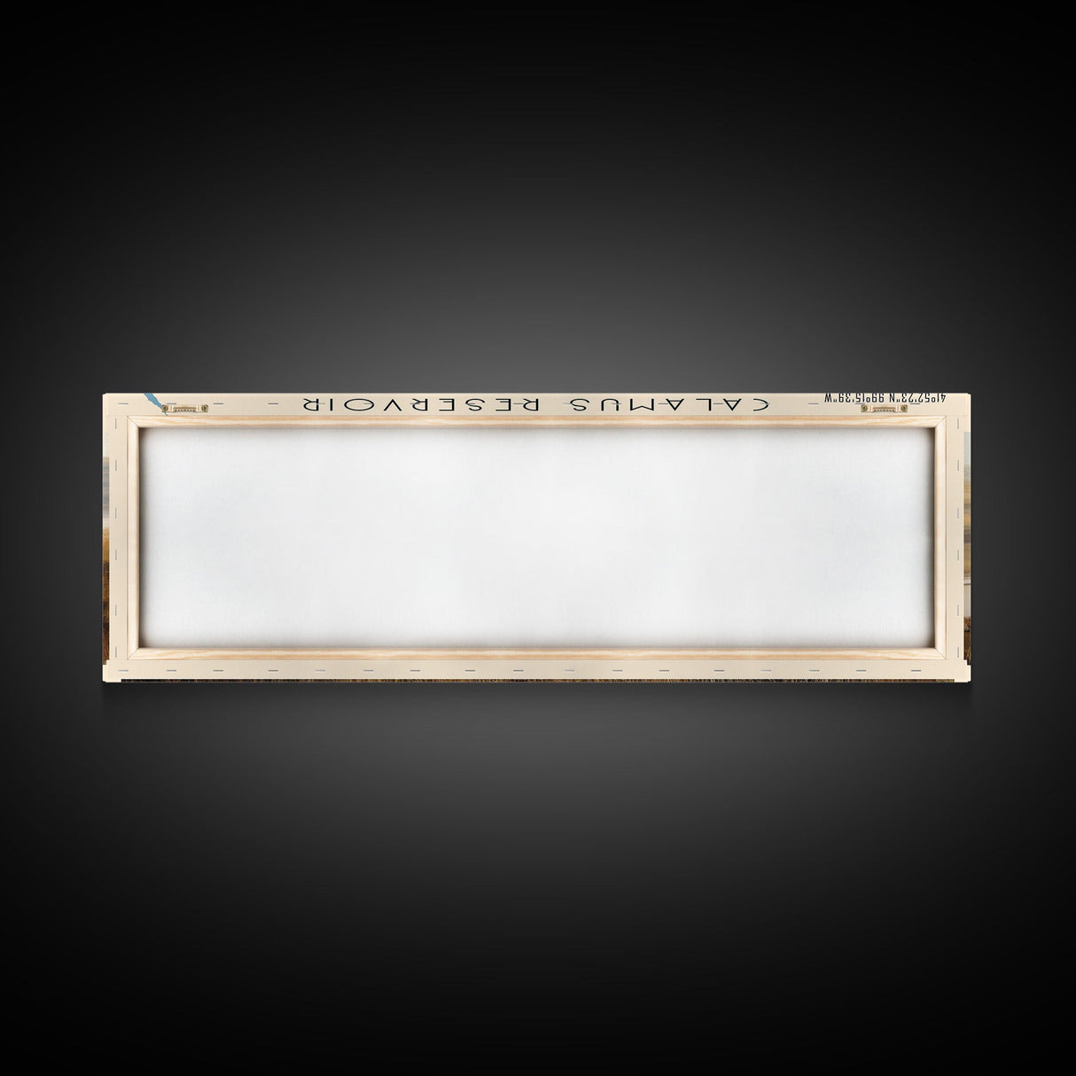 Calamus Reservoir Nebraska Framed Canvas Print, Panoramic Lake House Decor, Wall Art, Travel Poster, Rustic Lake Painting, Nature Art