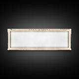 Candle Lake Framed Canvas Print, Panoramic Lake House Decor, Wall Art, Travel Poster, Rustic Lake Painting, Home Decor