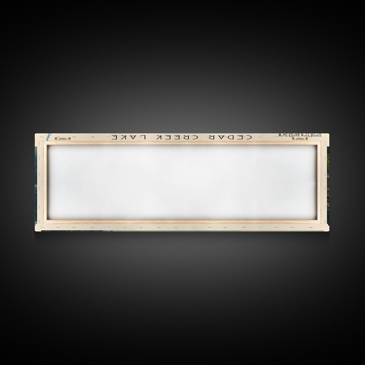 Cedar Creek Lake Kentucky Framed Canvas Print, Panoramic Lake House Decor, Wide Wall Art, Travel Poster, Rustic Lake Painting, Nature Art