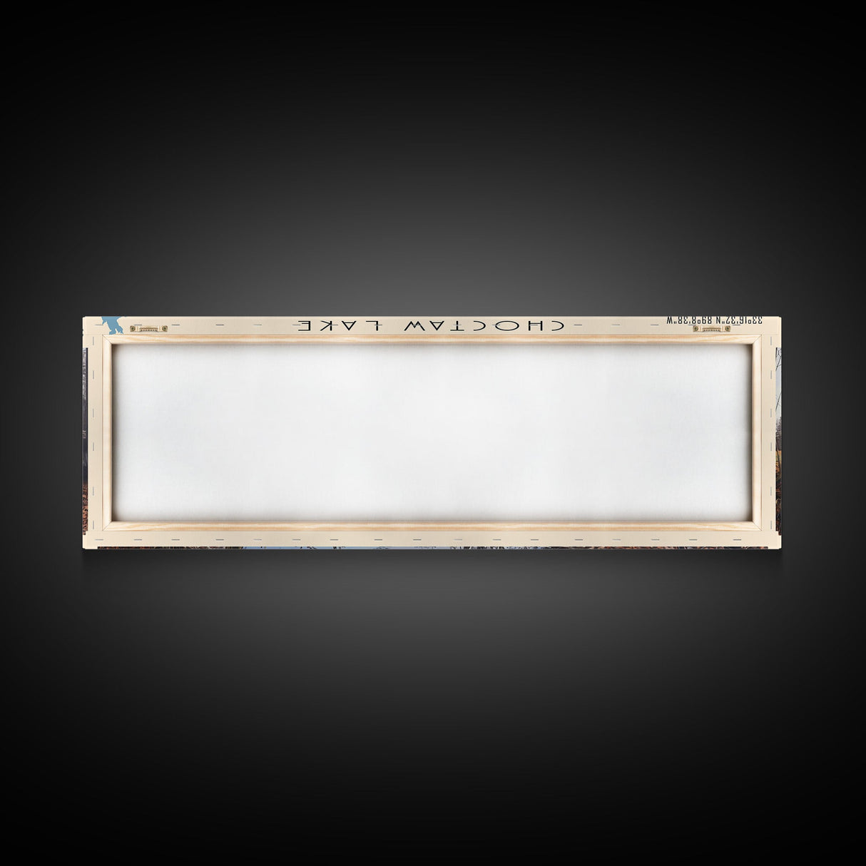 Choctaw Lake Mississippi Framed Canvas Print, Lake House Art, Panoramic Wide Wall Art, Travel Poster, Rustic Lake Painting, Home Decor