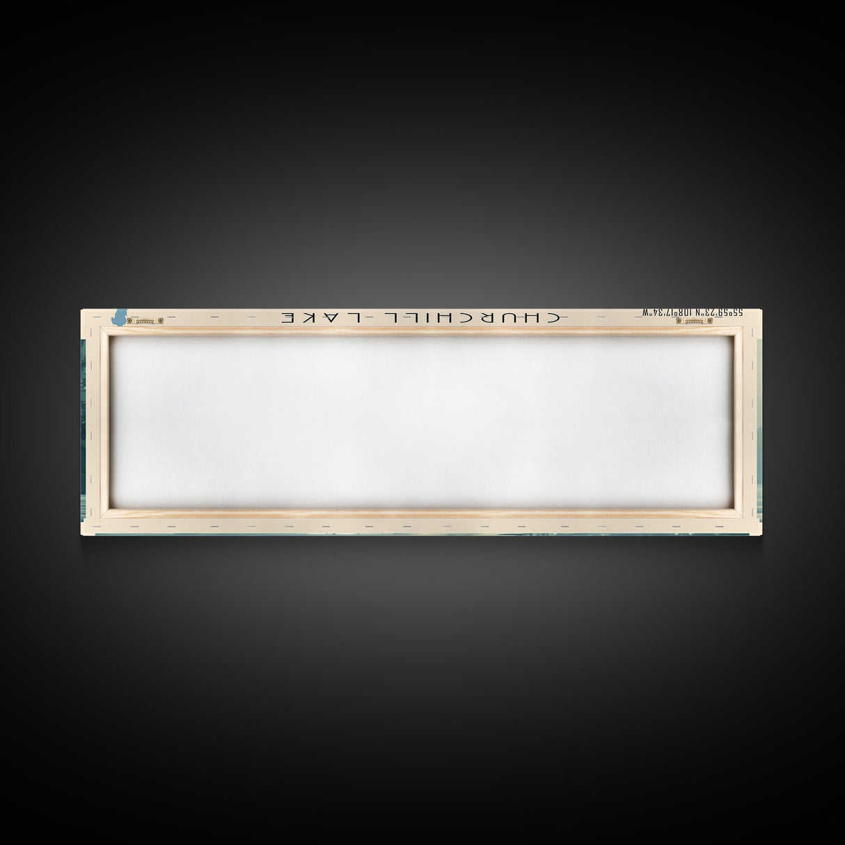 Churchill Lake Framed Canvas Print, Panoramic Lake House Decor, Wide Wall Art, Travel Poster, Modern Lake Painting, Nature Art