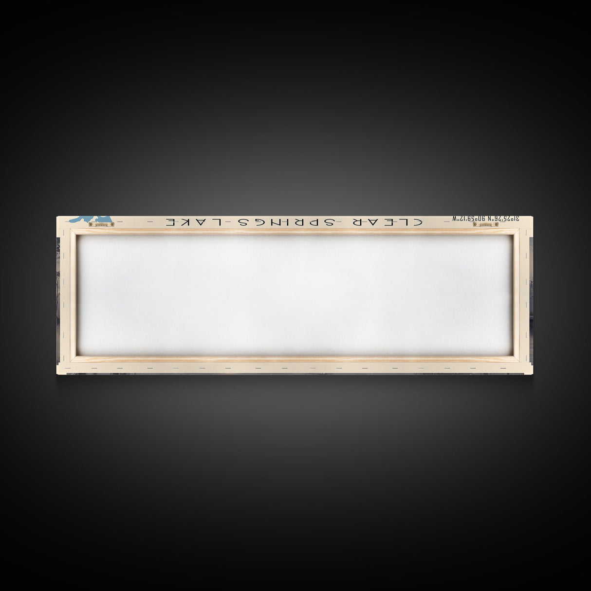 Clear Springs Lake Mississippi Framed Canvas Print, Panoramic Lake House Decor, Wide Wall Art, Travel Poster, Modern Lake Painting, Nature Art