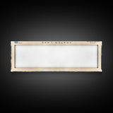 Crater Lake Framed Canvas Print, Lake House Decor, Panoramic Wide Art, Travel Poster, Rustic Lake Painting, Home Decor