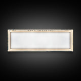 Crescent Lake Framed Canvas Print, Lake House Art, Panoramic Travel Poster, Wall Art, Modern Lake Painting, Home Decor