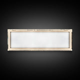 Crescent Lake Framed Canvas Print, Lake House Art, Panoramic Travel Poster, Wall Art, Modern Lake Painting, Home Decor