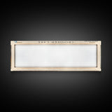 Crooked Lake Indiana Framed Canvas Print, Panoramic Lake House Decor, Wall Art, Travel Poster, Rustic Lake Painting, Nature Art