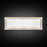 Diablo Lake Washington Framed Canvas Print, Lake House Art, Panoramic Wall Art, Travel Poster, Minimalist Lake Painting, Home Decor