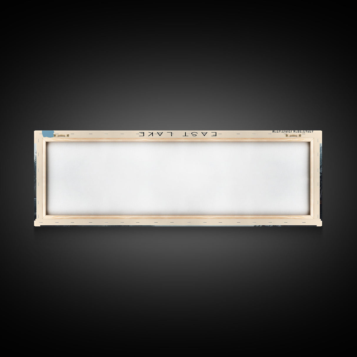 East Lake Oregon Framed Canvas Print, Panoramic Lake House Decor, Wall Art, Travel Poster, Rustic Lake Painting, Home Decor