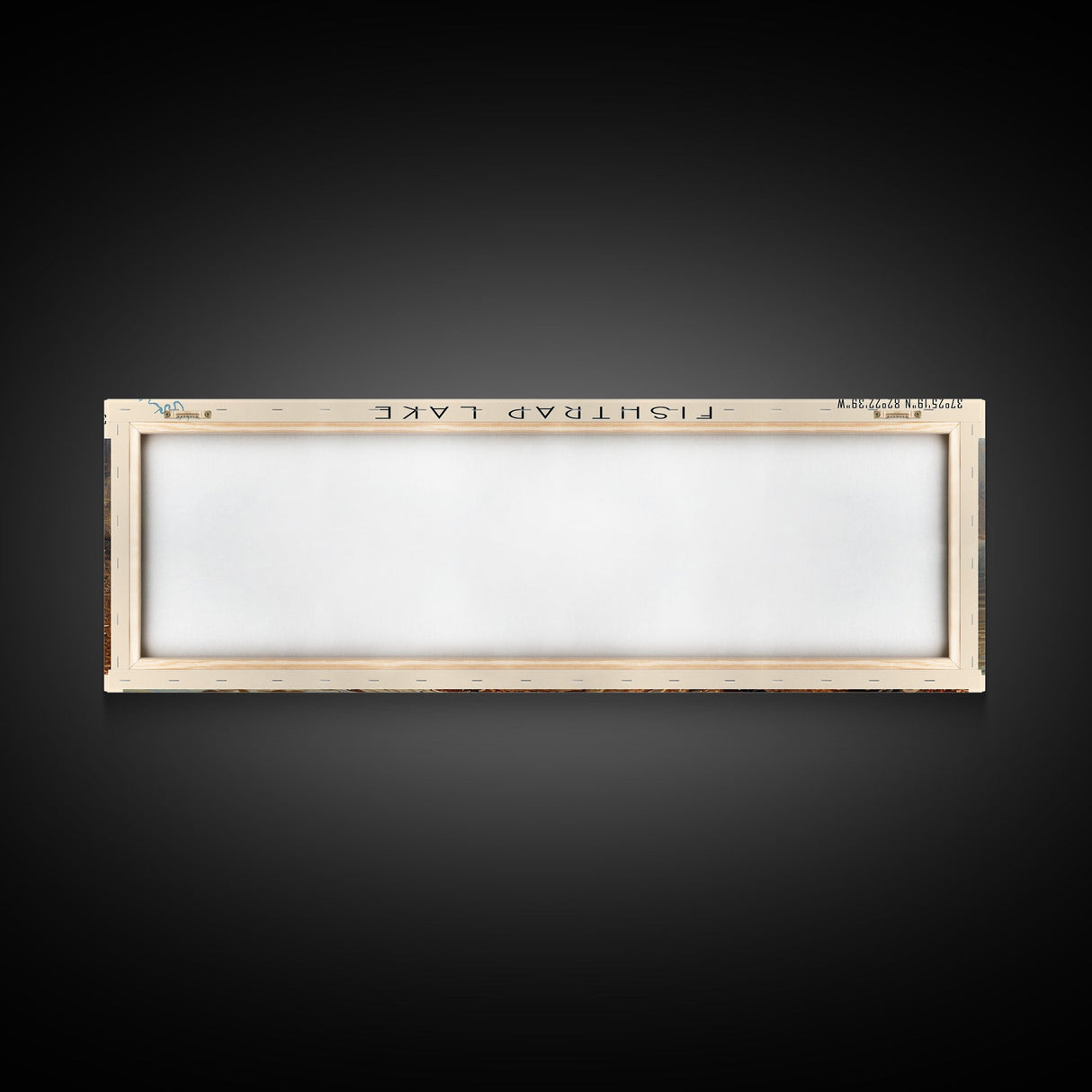 Fishtrap Lake Kentucky Framed Canvas Print, Lake House Art, Panoramic Wall Art, Travel Poster, Serene Lake Painting, Home Decor