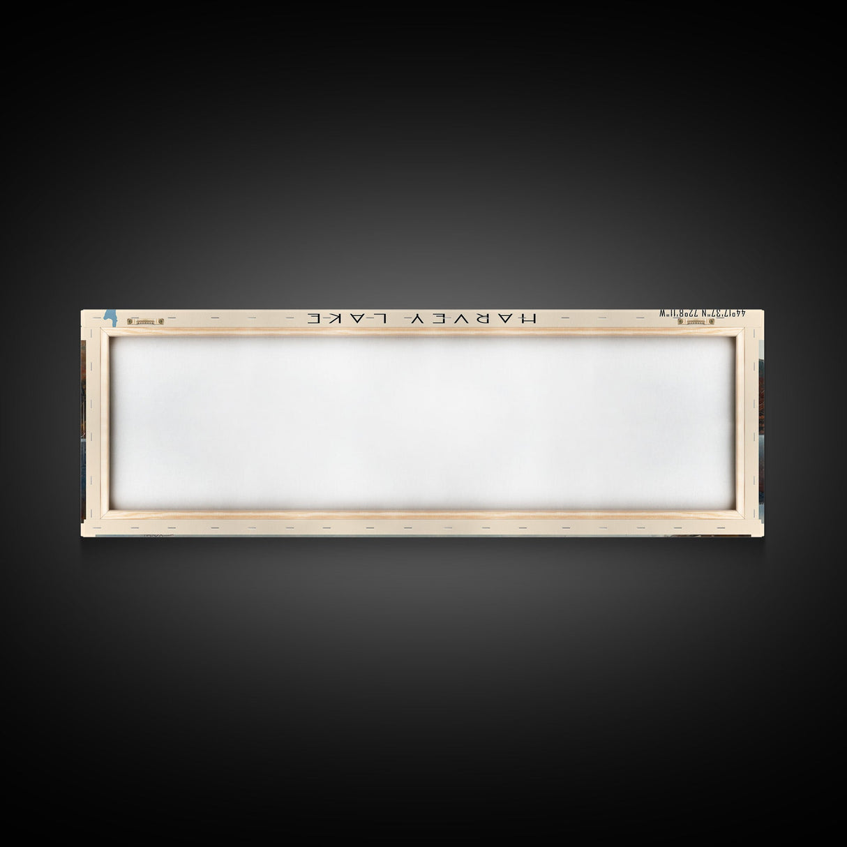 Harvey Lake Vermont Framed Canvas Print, Lake House Decor, Panoramic Wall Art, Travel Poster, Captivating Lake Painting, Nature Art