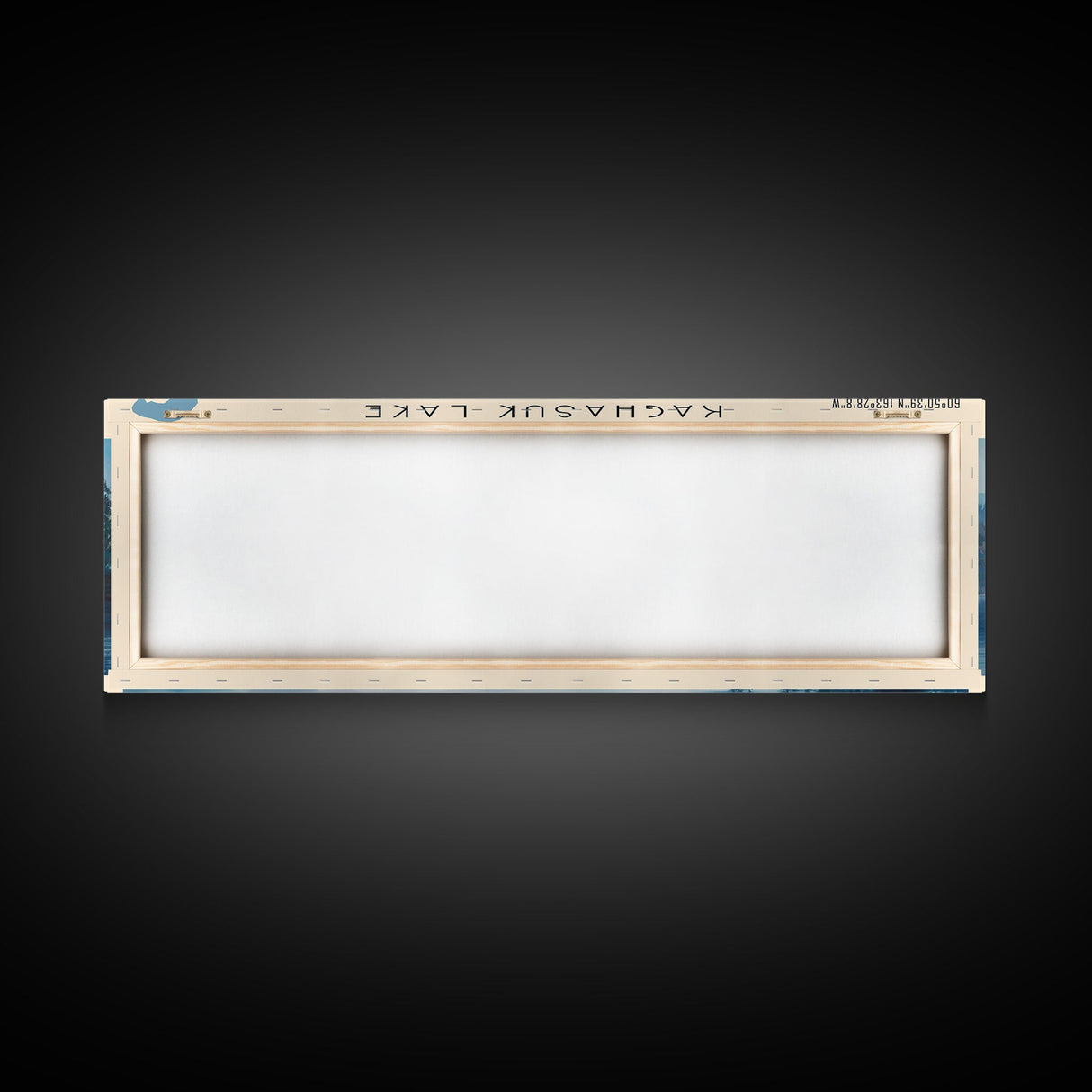 Kaghasuk Lake Framed Canvas Print, Panoramic Lake House Decor, Wall Art, Travel Poster, Stunning Lake Painting, Nature Art