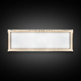 Lac Des Bois Framed Canvas Print, Panoramic Lake House Decor, Wall Art, Travel Poster, Serene Lake Painting, Nature Art