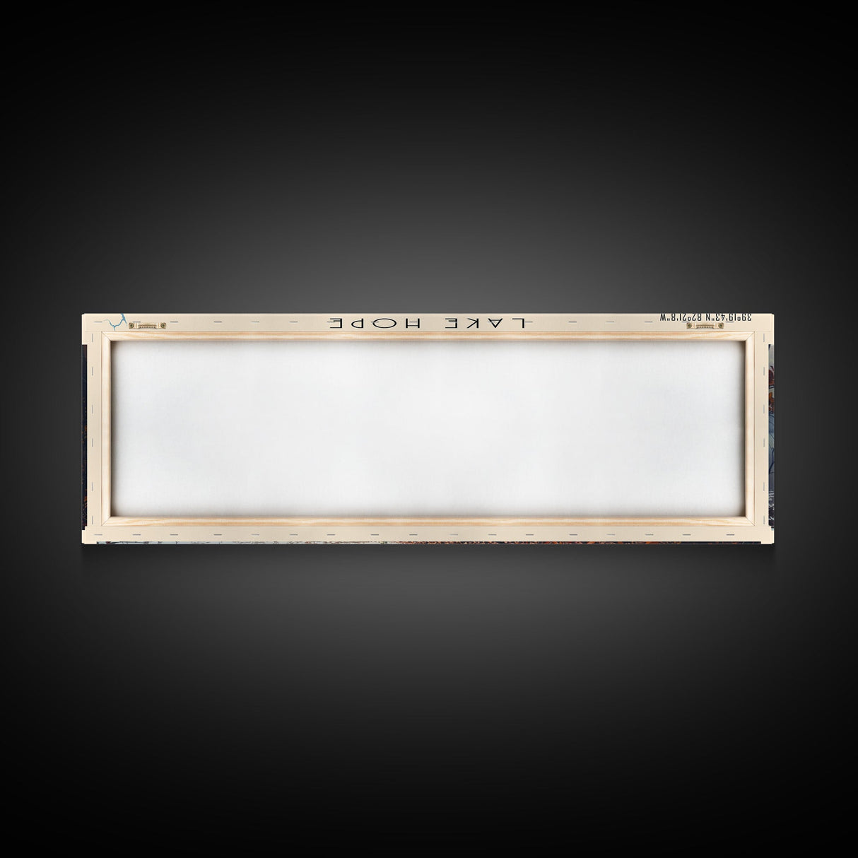 Lake Hope Framed Canvas Print, Lake House Decor, Panoramic Wall Art, Travel Poster, Stunning Lake Painting, Home Art