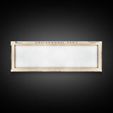 Lake Massapoag Massachusetts Framed Canvas Print, Lake House Decor, Panoramic Wall Art, Travel Poster, Serene Waterscape Painting, Boho Art