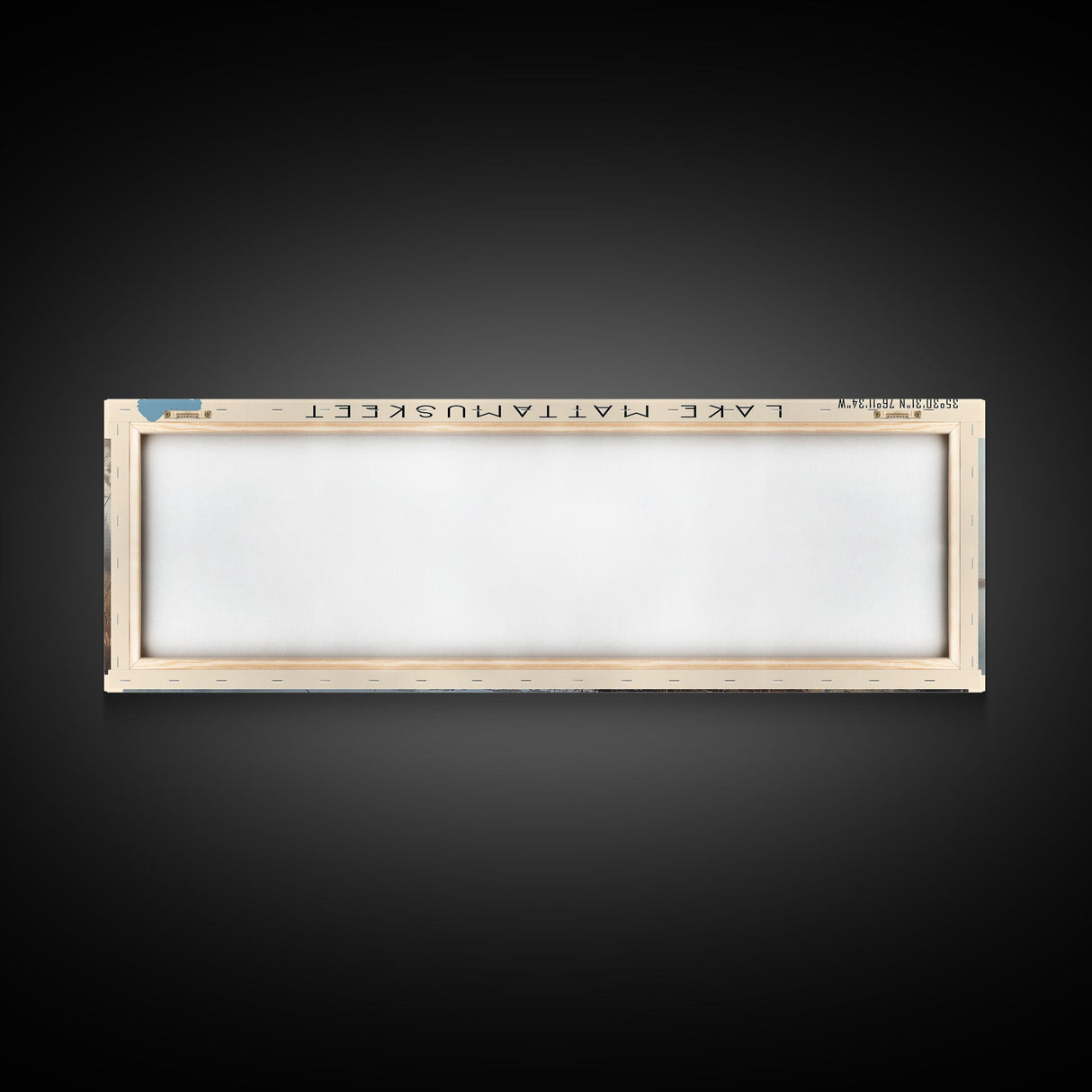 Lake Mattamuskeet North Carolina Framed Canvas Print, Lake House Decor, Panoramic Wall Art, Travel Poster, Beautiful Lakeview Painting, Modern Art