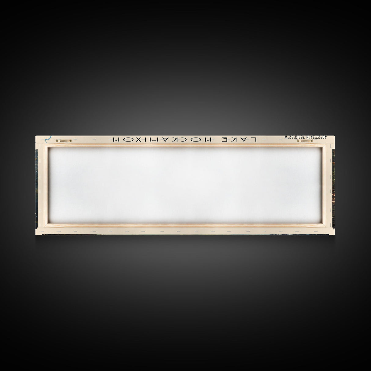 Lake Nockamixon Pennsylvania Framed Canvas Print, Lake House Decor, Panoramic Wall Art, Travel Poster, Stunning Landscape Painting, Bedroom Decor