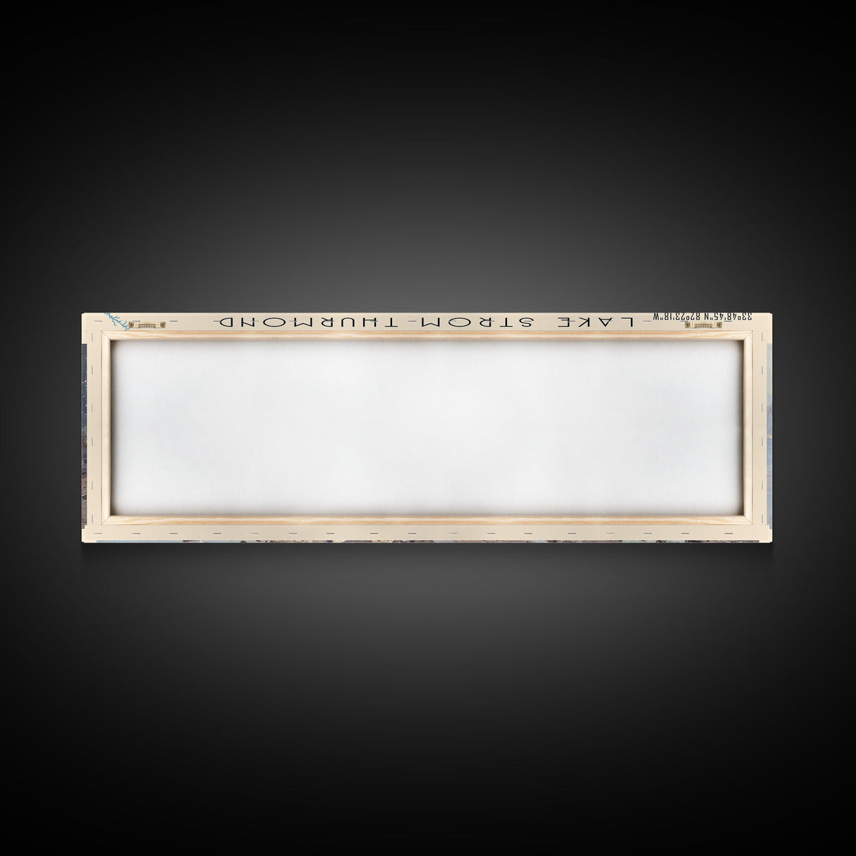 Lake Strom Thurmond South Carolina Framed Canvas Print, Lake House Decor, Panoramic Wall Art, Travel Poster, Serene Landscape Painting, Bedroom Decor