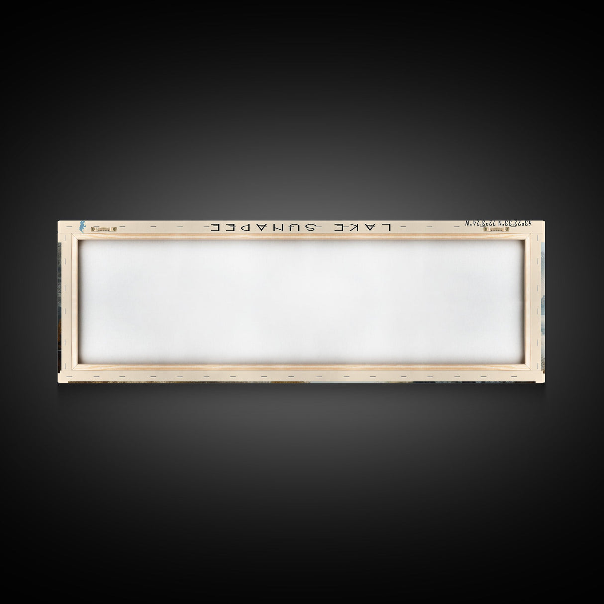 Lake Sunapee New Hampshire Framed Canvas Print, Lake House Decor, Panoramic Wall Art, Travel Poster, Scenic Landscape Painting, Living Room Decor