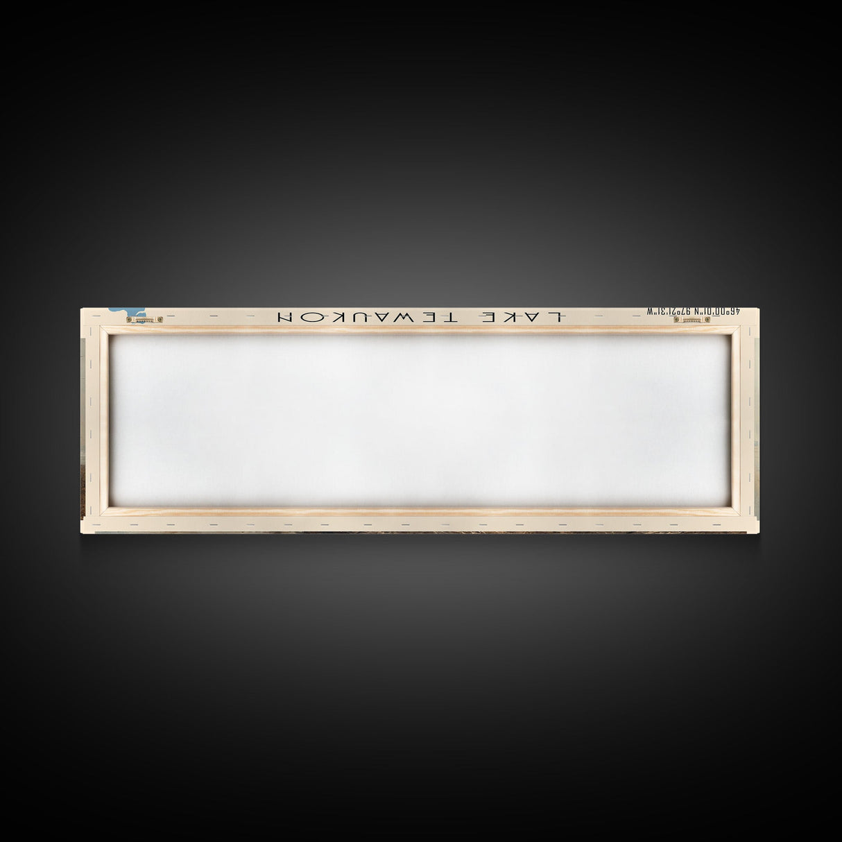 Lake Tewaukon North Dakota Framed Canvas Print, Lake House Decor, Panoramic Wall Art, Travel Poster, Scenic Landscape Painting, Contemporary Art