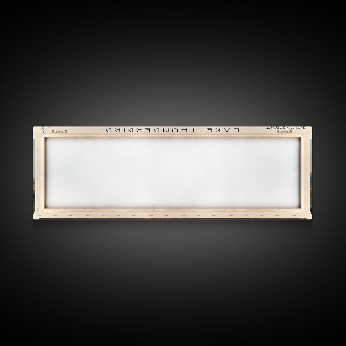 Lake Thunderbird Oklahoma Framed Canvas Print, Lake House Decor, Panoramic Wall Art, Travel Poster, Scenic Landscape Painting, Bedroom Decor