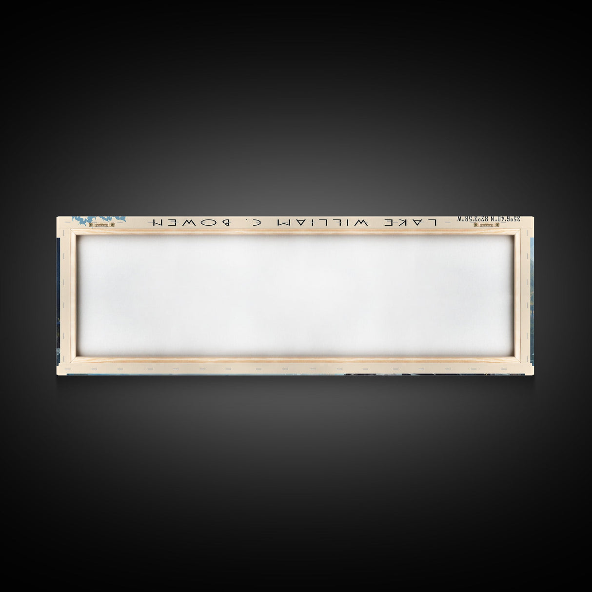 Lake William C Bowen South Carolina Framed Canvas Print, Lake House Decor, Panoramic Wall Art, Travel Poster, Landscape Painting, Bedroom Decor