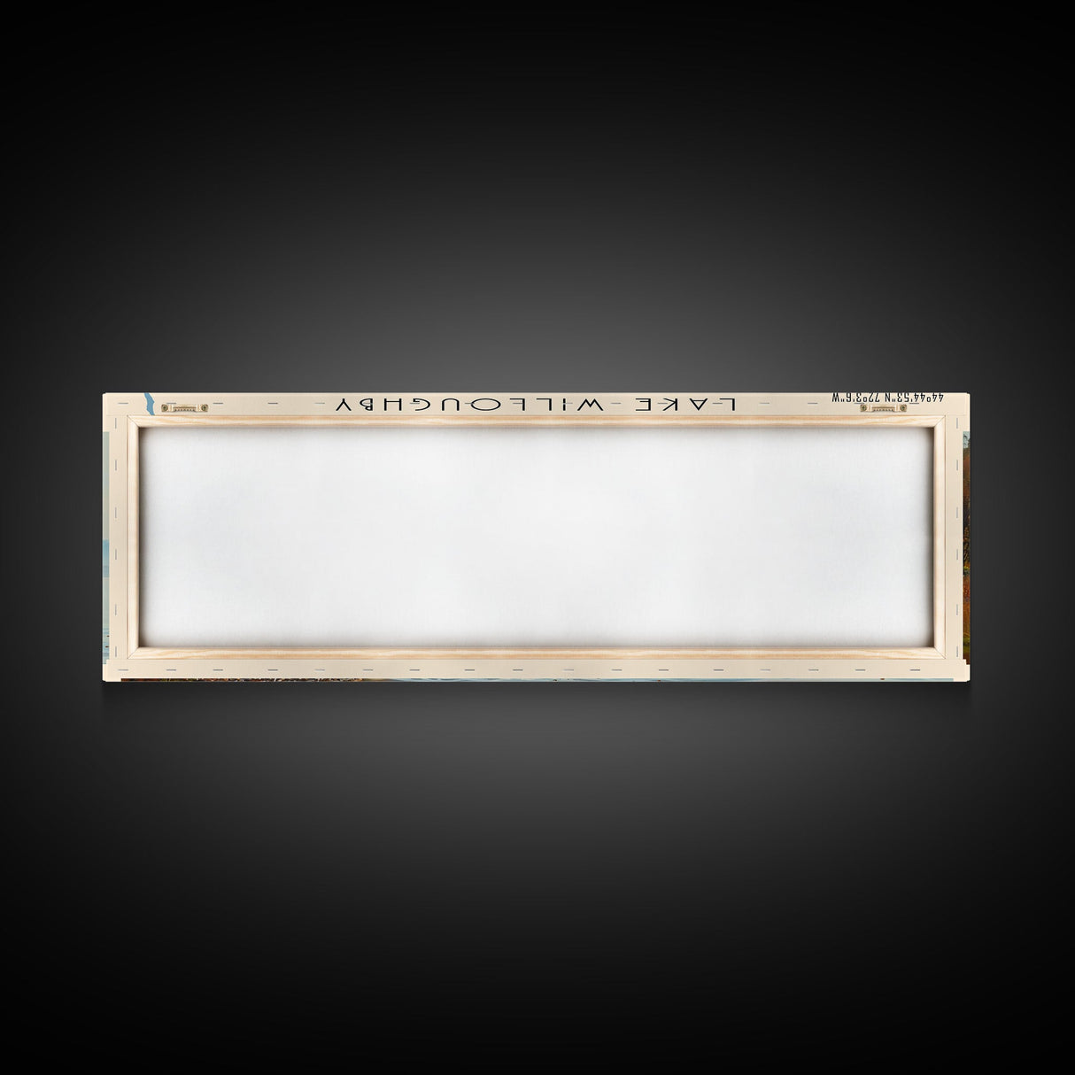 Lake Willoughby Vermont Framed Canvas Print, Lake House Decor, Panoramic Wall Art, Travel Poster, Scenic Landscape Painting, Living Room Decor